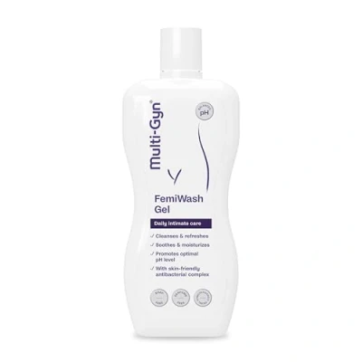 Abbildung von Multi Gyn FemiWash Gel 220 ml Tägliche Intimhygiene für Frauen Seifenfrei, parfümfrei, Mit beruhigendem Panthenol, Aloe, Milchsäure und antibakteriellem Komplex Optimaler pH Wert