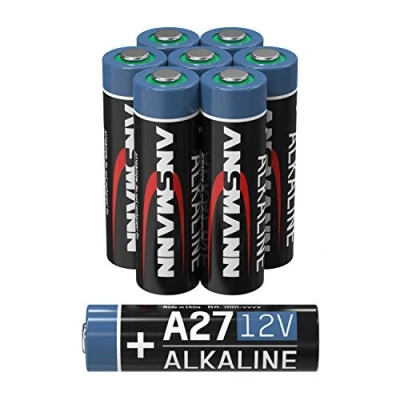 Abbildung von ANSMANN A27 12V Alkaline Batterie 8er Pack MN27 Batterien besonders geeignet für Alarmanlagen, Garagentoröffner, Fernbedienung und vieles mehr Einwegbatterie