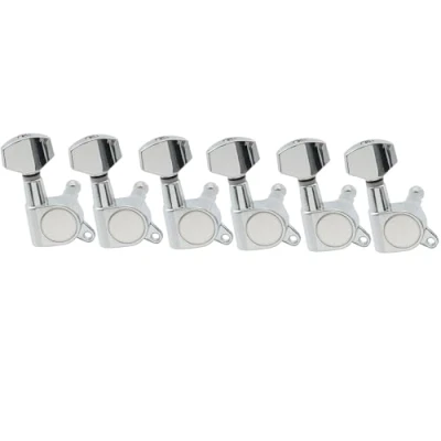 Abbildung von Musiclily 6 in Line Geschlossen Gitarren Mechaniken Set für Fender Strat Tele Style E Gitarre, Chrom