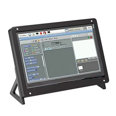 Abbildung von ASHATA 7 Zoll Touchscreen Display Gehäuse, 1024 * 600 HDMI Gehäuse Case Kit,Kapazitive IPS Halterung Hülle für Raspberry Pi(Kunststoff Halterung)