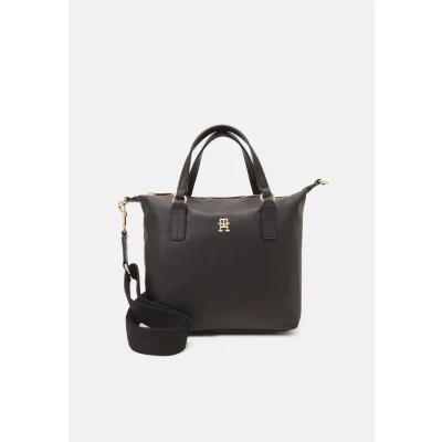 Abbildung von Tommy Hilfiger Poppy Reform Small TOTE Handtasche, Damen, Größe: One Size, Black