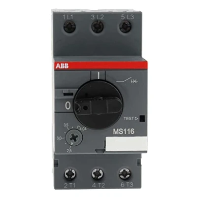 Abbildung von ABB MS116 Motorschutzschalter, 4 A 690 V 90mm x 45mm