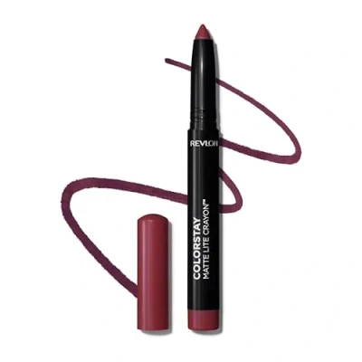 Abbildung von Revlon Lipstick Colorstay Matte LITE Crayon Lippenstift, Größe: 1.4 g, On cloud wine