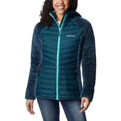 Abbildung von Columbia Powder LITE Hybrid Fleecejacke, Damen, Größe: XS, Night wave