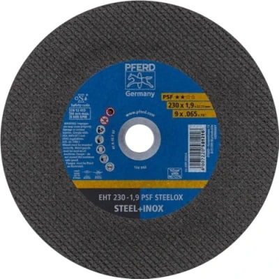Abbildung von PFERD Trennscheibe, 5 Stück 230 x 1,9 22,23 mm, gerade, PSF STEELOX 69198293 für Stahl und Edelstahl (INOX)