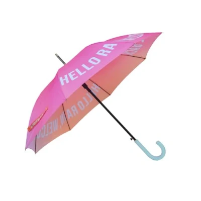 Abbildung von FISURA Großer Regenschirm. Jugendschirm. Automatischer Regenschirm mit Knopf. Stabiler bedruckter 106 cm Durchmesser. (Welcome back, herabgestuft)