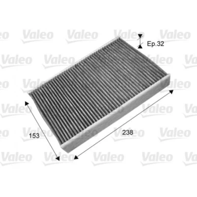 Abbildung von VALEO CLIMFILTER PROTECT 715722 Innenraumfilter Aktivkohlefilter 238 153 32 NISSAN: Juke, RENAULT: Fluence