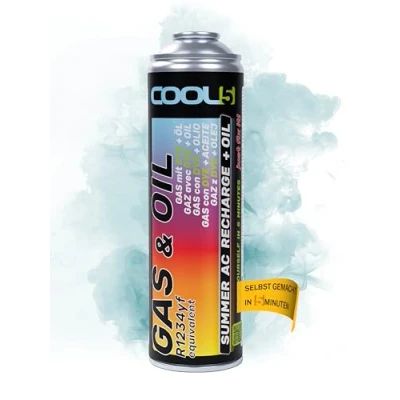 Abbildung von COOL5 2in1 r1234yf kältemittel mit Öl, klimagas für Klimaanlagen Fahrzeuge nach 2016 + Universalreiniger 500ml