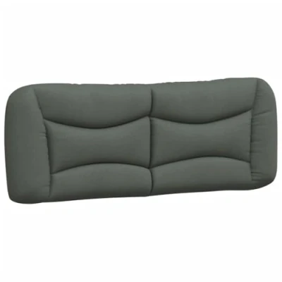 Abbildung von vidaXL Kopfteil Kissen Dunkelgrau 140 cm Stoff, (1 St)