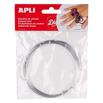 Abbildung von Apli 946045 Draht Farbe silber 1.5mm 5m