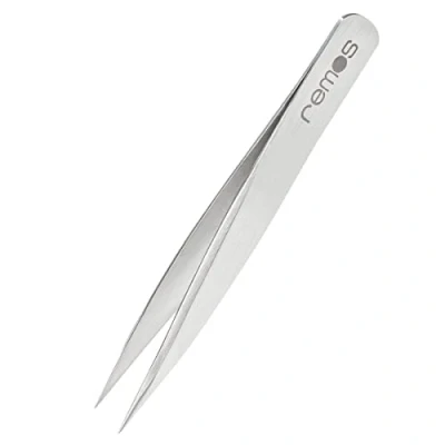 Abbildung von REMOS Mini Splitterpinzette aus rostfreiem Edelstahl feine Spitze 6 cm