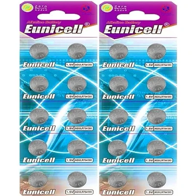 Abbildung von AG5 (2 Blistercards = 20 Batterien) EINWEG Markenware Eunicell
