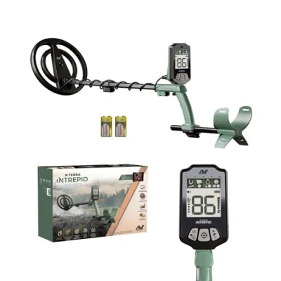 Abbildung von Minelab X Terra Intrepid Alle Gelände profissioneller Pinpointing Metalldetektor für Erwachsene und Kinder, mit wasserdichter Spule, 2 Detektionsmodi klaren Ziel IDs