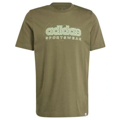 Abbildung von adidas Sportswear Growth Tshirt print, Herren, Größe: Medium, Olive strata