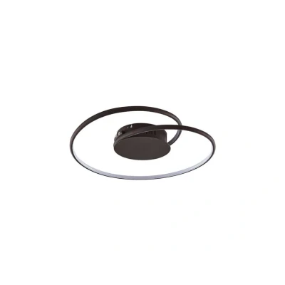 Abbildung von Lindby LED Deckenleuchte Joline, rostbraun, 45 cm, Metall