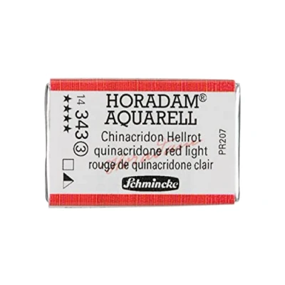 Abbildung von Schmincke HORADAM® AQUARELL feinste Künstler Aquarellfarben, 343 Chinacridon Hellrot, 14 043, 1/1 Näpfchen