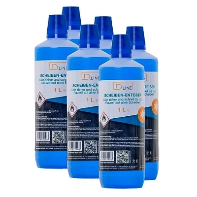 Abbildung von SmallParts Dederichs Scheibenenteiser Nachfüllflasche 6 Liter, sekundenschnelles enteisen von Scheiben einfach ohne kratzen,klare Sache &amp; klare Sicht,6 teiliges Set