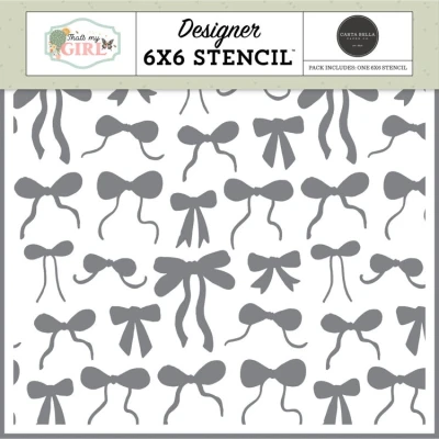 Abbildung von Carta Bella That&#039;s My Girl Stencil The Best Bows (CBG418034)