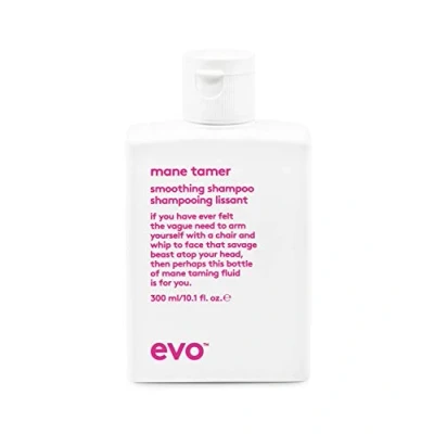 Abbildung von Evo mane tamer smoothing Shampoo 300ml I zum Glätten für krauses, widerspenstiges und coloriertes Haar verleiht Geschmeidigkeit, Glanz reduziert Frizz vegan, ohne Sulfate