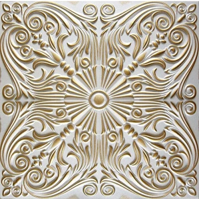 Abbildung von IKHEMalarka 3D Wandpaneel aus Polystyrol Styropor XPS, BxL: 50,00x50,00 cm, 0,25 qm, Paneelen für Wand &amp; Decken 50x50cm