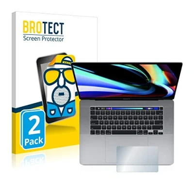 Abbildung von BROTECT Entspiegelungs Schutzfolie für Apple MacBook Pro 16&quot; 2019 (Touch Trackpad) (2 Stück) Matte Displayschutz Folie, Anti Fingerprint