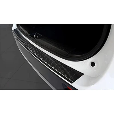 Abbildung von Avisa Schwarz Edelstahl Heckstoßstangenschutz kompatibel mit Suzuki Vitara II 2015 2018 &amp; FL inkl. Hybrid &#039;Ribs&#039;
