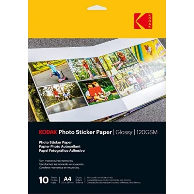 Abbildung von KODAK Foto Sticker Papier, A6 X20 Gloss 120 g/m² 8,5 x 11 Zoll