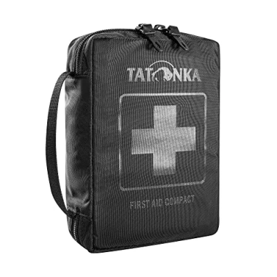 Abbildung von Tatonka First Aid Compact Erste Hilfe Tasche mit umfangreichem Inhalt U. a. Rettungsdecke, Checkliste und Spickzettel Für die Erstversorgung Outdoor, Wandern, Trekking schwarz