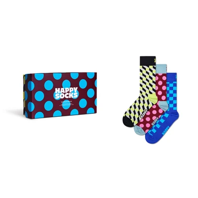 Abbildung von Happy Socks GIFT SET Unisex 3 PACK Socken, Größe: 36 40, Navy