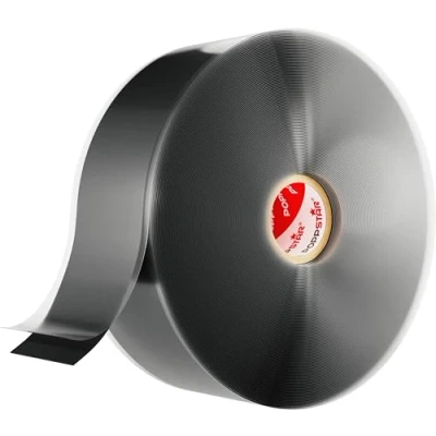 Abbildung von POPPSTAR selbstverschweißendes Silikonband zur Reparatur, Isolierung &amp; Abdichtung (Strom, Wasser, Luft) Isolierband 11m lang, 38mm breit, schwarz