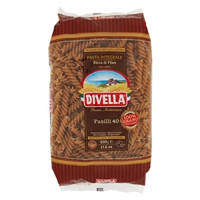 Abbildung von 10x Pasta Divella Fusilli integrale n. 40 Vollkor italienisch Nudeln 500 g + Italian Gourmet polpa 400g