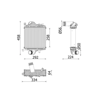 Abbildung von MAHLE ORIGINAL CI 672 000P Ladeluftkühler