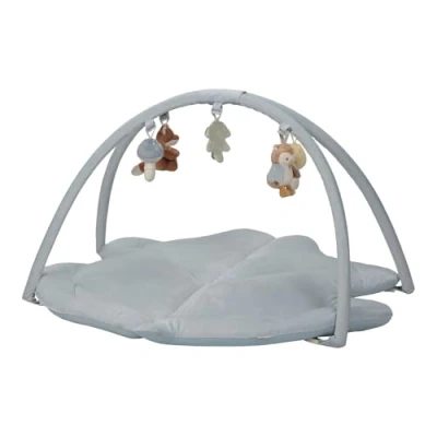 Abbildung von Little Dutch 8917 Activity Krabbeldecke mit Spielbogen Forest Friends blau