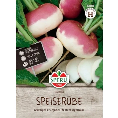 Abbildung von Sperli Speiserüben Samen Plessis, F1 82385 würziges Frühjahrs &amp; Herbstgemüse Inhalt für 25 bis 30 lfd. Meter Gemüse, Gemüsesamen, Saatgut