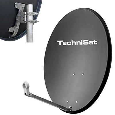 Abbildung von TechniSat TechniDish 80 Satellitenantenne, 37,4 dBi, 5 bis 80, 3.61 kg, schwarz, Stahl