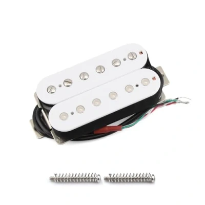 Abbildung von FLEOR E Gitarren Humbucker Tonabnehmer Hals Alnik 5 Weiß