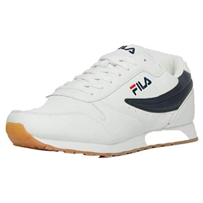 Abbildung von Fila Orbit Unisex Sneaker low, Herren, Größe: 40, White/dress blue Hochwertiges lederimitat