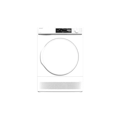 Abbildung von Sharp Kondenstrockner weiß KD NCA0S7PW9 DE, 10 kg, Kindersicherung, LED Display, 15 Programme
