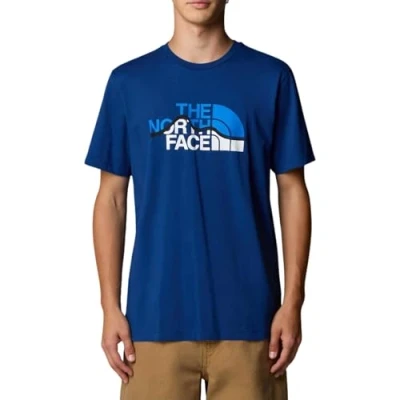 Abbildung von THE NORTH FACE NF0A87NTD1R M S/S Mountain LINE Tee T Shirt Herren Estate Blue Größe