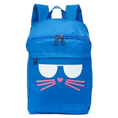 Abbildung von KARL LAGERFELD Paris Leichter Katzenrucksack für Damen, Blau, Einheitsgröße,