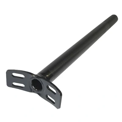 Abbildung von QU AX Sattelstütze für Einrad 4 Loch Version schwarz. 25.4 x 400mm
