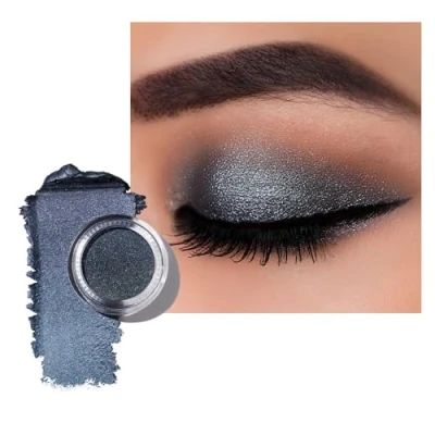 Abbildung von Oulac Lidschatten Grau Hochpigmentierter Creme Smoky Eye Make up Wasserfest &amp; Langlebig Verblendbar Faltenfreies Augen MakeupVegan 06g (06)
