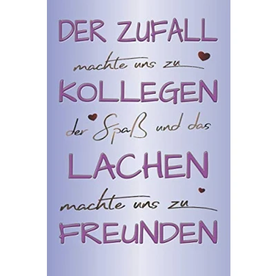 Abbildung von Der Zufall machte uns zu Kollegen: A5 blanko Notizbuch / Notizheft Tagebuch Kollegenheft zum Abschied einer lieben Kollegin oder Kollegen