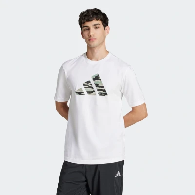 Abbildung von adidas Sportswear Codes Graphic Tshirt print, Herren, Größe: Large, White