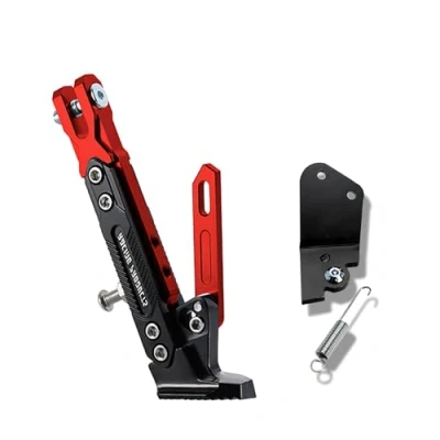 Abbildung von Fahrräder Motorradständer Ständer Einstellbare CNC 6 Farben Motorrad Für Italjet Dragster 200 125 Modifizierter Fußständer Kick Seitenständer