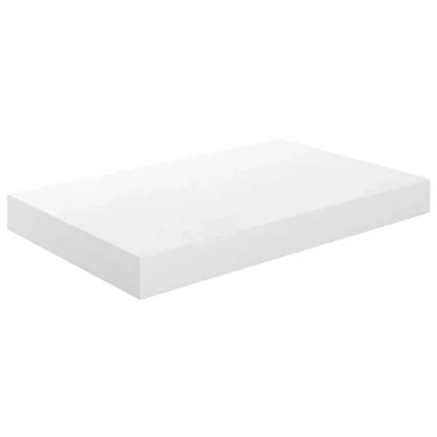 Abbildung von vidaXL Wandregal Schwebend Hängeregal Wandboard Bücherregal Schweberegal Regalbrett CD DVD Regal Dekoregal Hochglanz Weiß 40x23x3,8cm MDF
