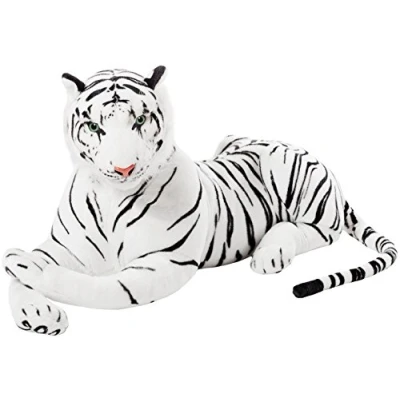 Abbildung von BRUBAKER Kuscheltier XXL Tiger 110 cm liegend (1 St., König des Dschungels), Stofftier Plüschtier