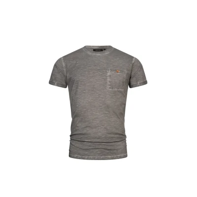 Abbildung von Indicode Jeans Kilmon Tshirt basic, Herren, Größe: Small, Pewter