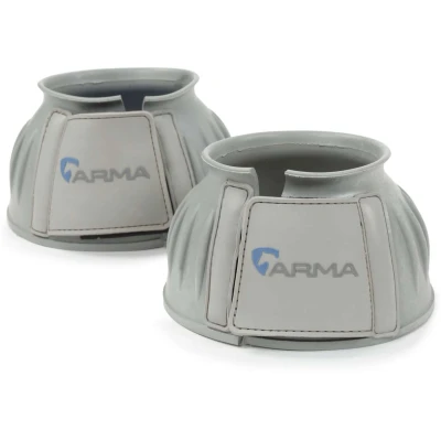 Abbildung von Arma by Shires Hufglocken Touch Close Grau Warmblut
