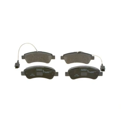 Abbildung von BOSCH 0 986 494 994 Bremsbelagsatz Low Metallic mit integriertem Verschleißsensor Anti Quietsch Blech FIAT: Ducato III Pritsche / Fahrgestell
